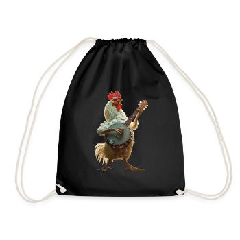 Hahn Banjo - Turnbeutel - Schwarz - Vorne