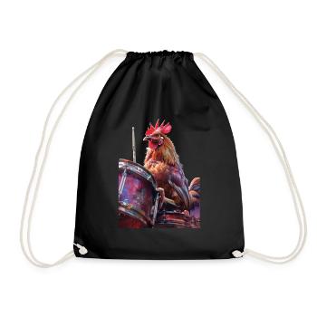 Tambours à claquettes - Sac de sport léger - noir - Devant