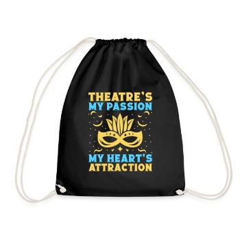 Théâtre musical Mes passions Théâtre - Sac de sport léger - noir - Devant