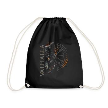 Valhalla Wolf Norse Gods Viking Compass - Drawstring Bag - black - Front