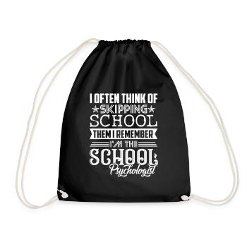 School Psychologist I am The School Psychologist - Drawstring Bag - black - Front