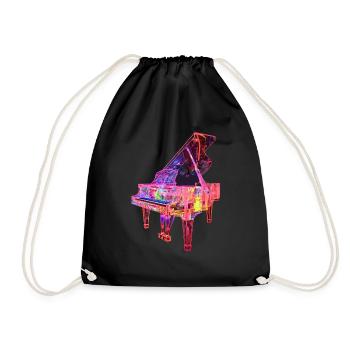 Piano - Drawstring Bag - black - Front