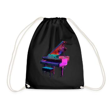 Piano - Drawstring Bag - black - Front