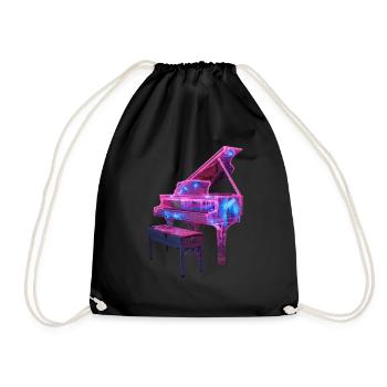 Piano - Drawstring Bag - black - Front