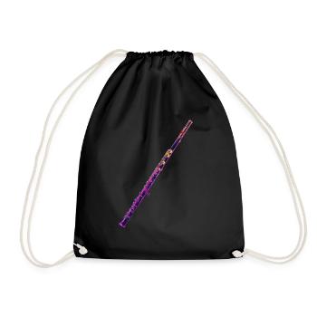 Flûte traversière - Sac de sport léger - noir - Devant