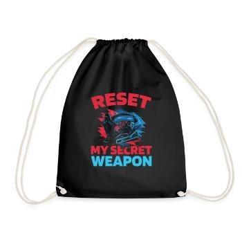 Sim Racing - Drawstring Bag - black - Front