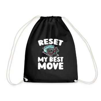 Sim Racing - Drawstring Bag - black - Front