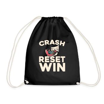 Sim Racing - Drawstring Bag - black - Front