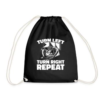 Sim Racing - Drawstring Bag - black - Front