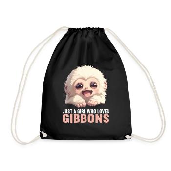Gibbons Gibbon - Turnbeutel - Schwarz - Vorne