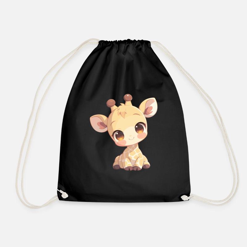Giraffen Giraffe - Turnbeutel - Schwarz