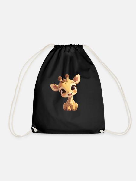 Giraffen Giraffe - Turnbeutel - Schwarz