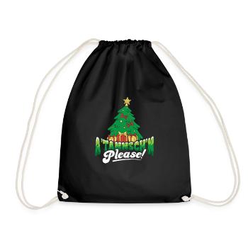 Ä Tännsch´n Please Weihnachten - Turnbeutel - Schwarz - Vorne