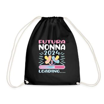 Nonna 2024 Loading Oma 2024 - Turnbeutel - Schwarz - Vorne