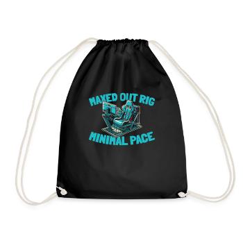 Sim Racing - Drawstring Bag - black - Front