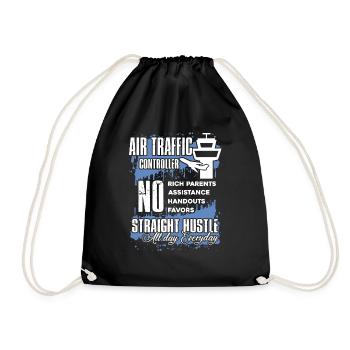 Things About Air Traffic Controller - Drawstring Bag - black - Front