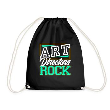 Art Directors Rock - Drawstring Bag - black - Front