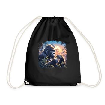 Gorilles Gorilles - Sac de sport léger - noir - Devant