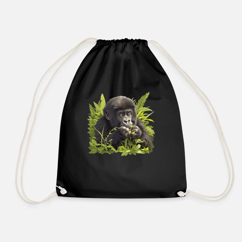 Gorillas Gorilla - Turnbeutel - Schwarz