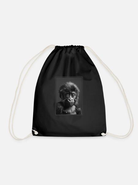 Gorillas Gorilla - Drawstring Bag - black