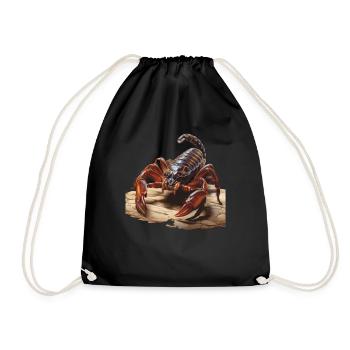 SCORPION - Drawstring Bag - black - Front