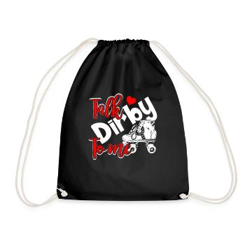 Roller Derby Talk Dirby To Me - Drawstring Bag - black - Front