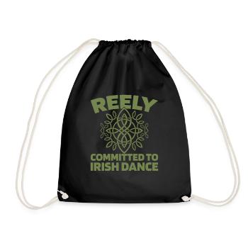Irish Dance Irischer Tanz - Drawstring Bag - black - Front