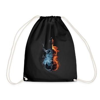 Violine - Turnbeutel - Schwarz - Vorne