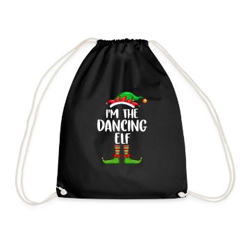 Je suis l’elfe dansant chemise assortie famille - Sac de sport léger - noir - Devant