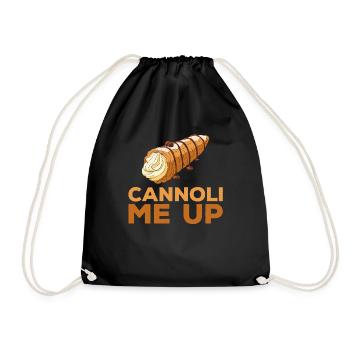 Cannoli Cannolo - Drawstring Bag - black - Front