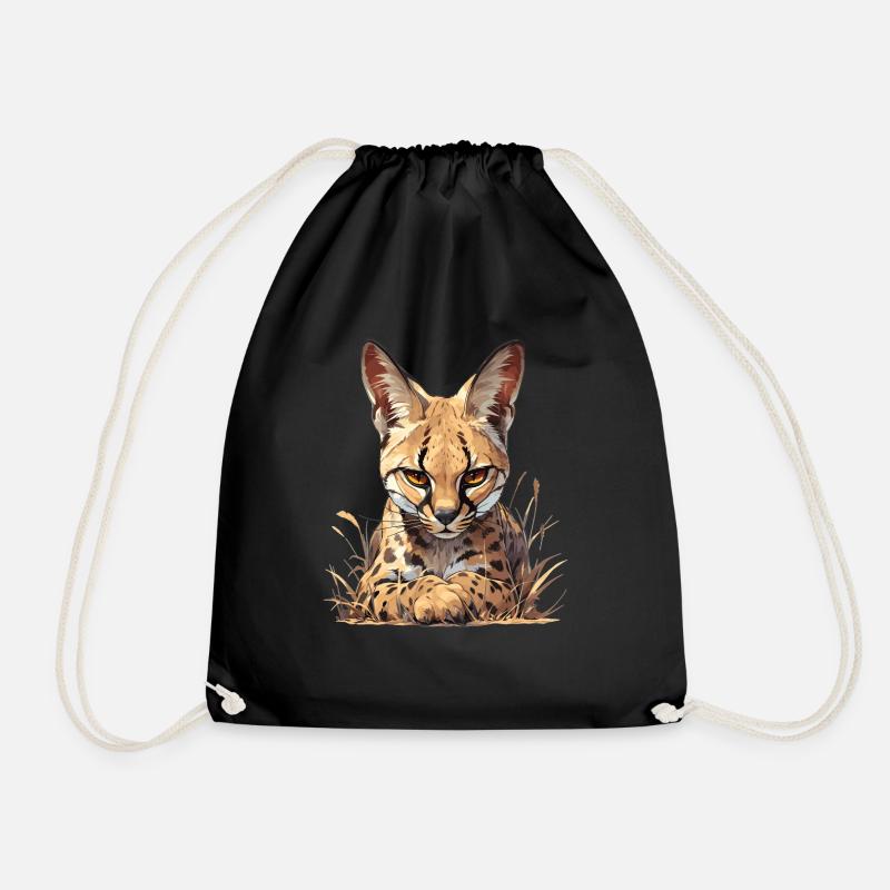 Servale Serval - Turnbeutel - Schwarz
