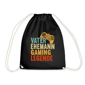 Gamer Papa Papa Amateur de jeux vidéo PC - Sac de sport léger - noir - Devant