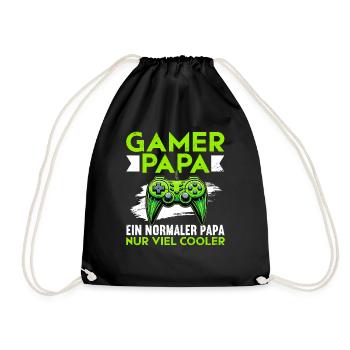 Gamer Papa Papa Amateur de jeux vidéo PC - Sac de sport léger - noir - Devant