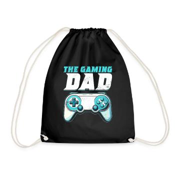 Gamer Papa Papa Amateur de jeux vidéo PC - Sac de sport léger - noir - Devant