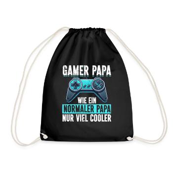 Gamer Papa Papa Amateur de jeux vidéo PC - Sac de sport léger - noir - Devant