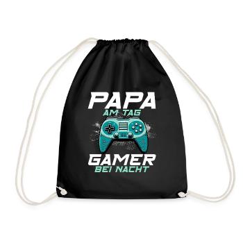 Gamer Papa Papa Amateur de jeux vidéo PC - Sac de sport léger - noir - Devant