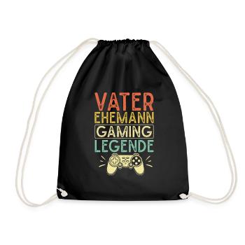 Gamer Papa Papa Amateur de jeux vidéo PC - Sac de sport léger - noir - Devant