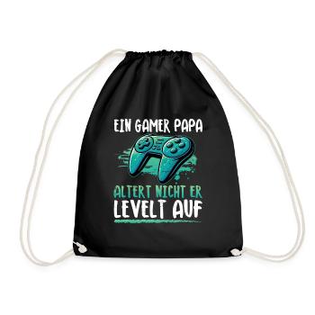 Gamer Papa Papa Amateur de jeux vidéo PC - Sac de sport léger - noir - Devant