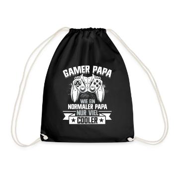 Gamer Papa Papa Amateur de jeux vidéo PC - Sac de sport léger - noir - Devant