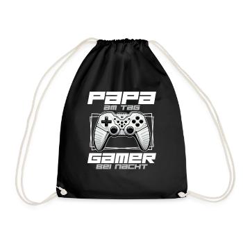 Gamer Papa Papa Amateur de jeux vidéo PC - Sac de sport léger - noir - Devant
