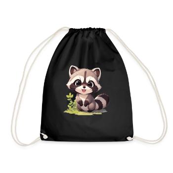 Ratons laveurs Raton laveur - Sac de sport léger - noir - Devant