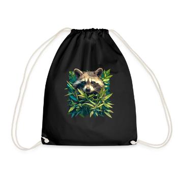 Ratons laveurs Raton laveur - Sac de sport léger - noir - Devant
