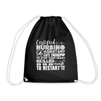 CNA Skilled CNA - Drawstring Bag - black - Front
