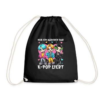 K-Pop Koreanischer Kpop Kultur Kpop Südkorea Tanz - Turnbeutel - Schwarz - Vorne