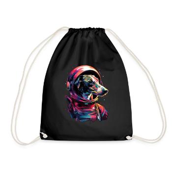 Whippet - Turnbeutel - Schwarz - Vorne
