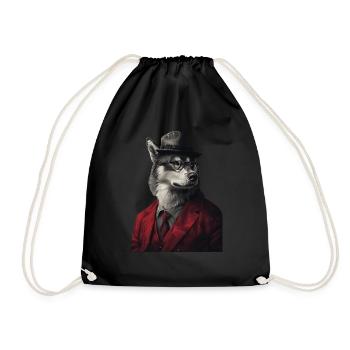 Alaskan Malamute - Turnbeutel - Schwarz - Vorne