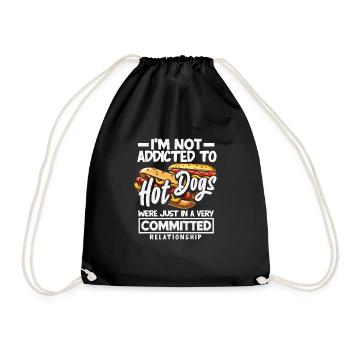 Hot Dogs: Devotional Relationship - Drawstring Bag - black - Front