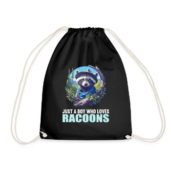 Ratons laveurs Raton laveur - Sac de sport léger - noir - Devant