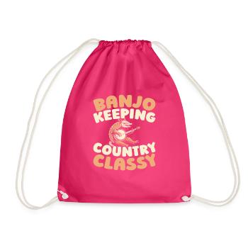 Banjo - Drawstring Bag - fuchsia - Front