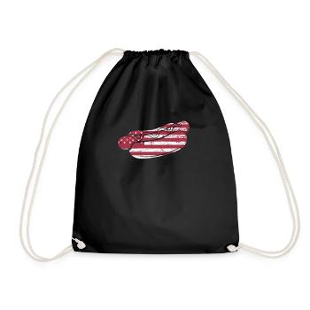 Hot-dogs américains Flag Design Fun - Sac de sport léger - noir - Devant